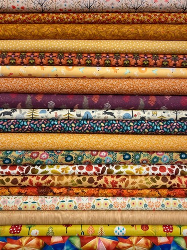 Autumn cotton fabric halloween - autumn,