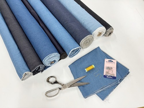 Denim fabric slight - fabric, stretch