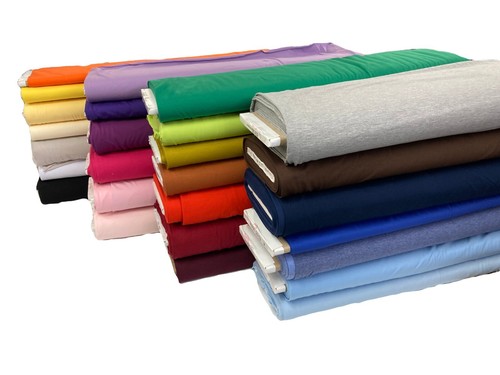Plain jersey fabric - plain, cotton