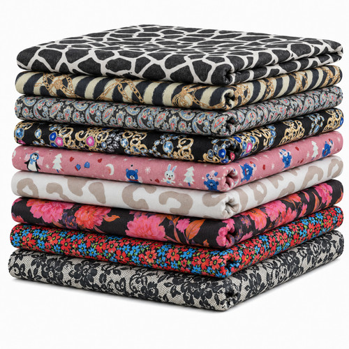 Printed jersey fabric - printed,