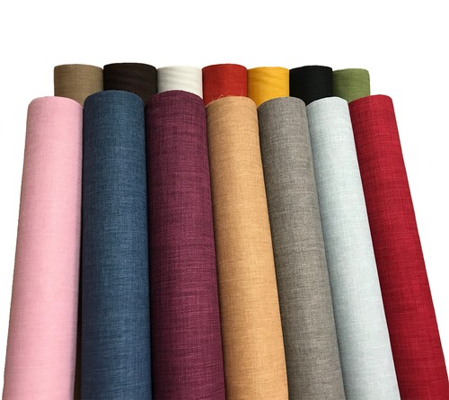 Plain soft linen look - plain,