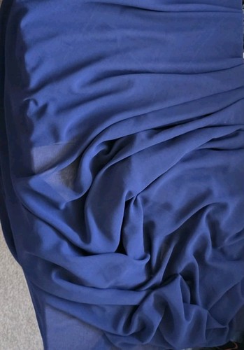 Metres navy blue chiffon - 3,