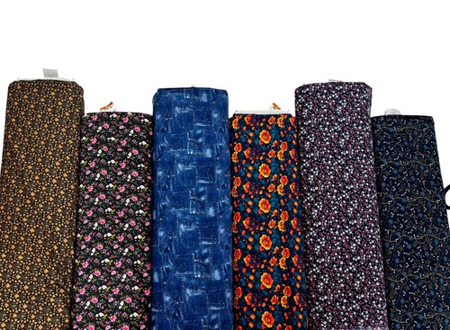 Floral baby cord fabric - baby,