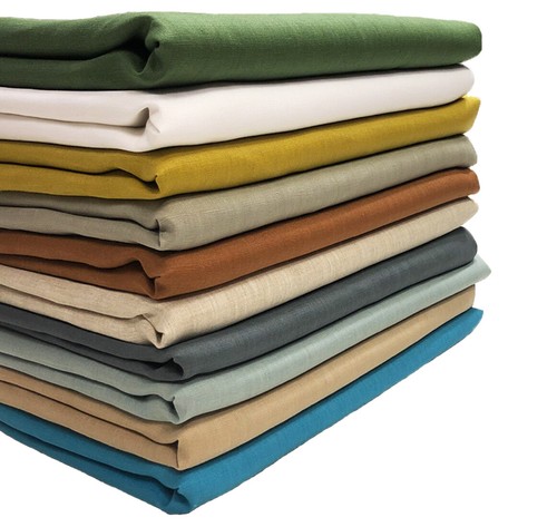 Pure linen natural - natural, fabric