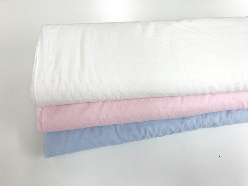 Swiss dot fabric cotton dobby - fabric,