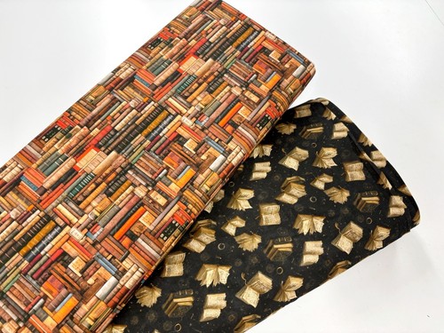 Old books cotton - books, fabric
