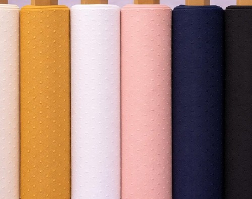 Dobby cotton fabric - fabric, spots