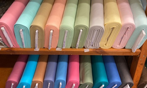 Plain cotton fabric wide - 60”,