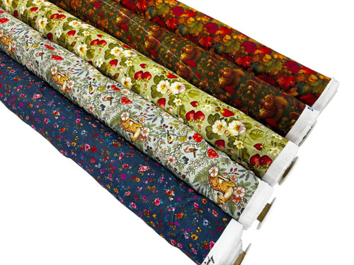 Patterned corduroy fabric - patterned,