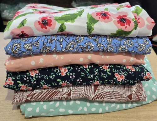Dressmaking printed crepe