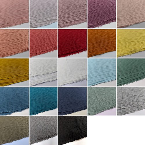 Double gauze 100 cotton plain - double,