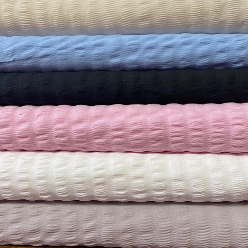 Seersucker polycotton fabric - seersucker,