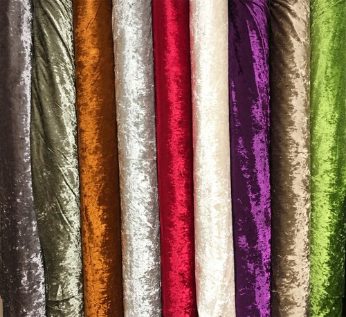 Crushed velvet fabric - crushed,