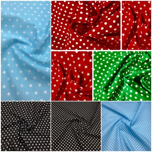 Polycotton dotty polka - polycotton, and