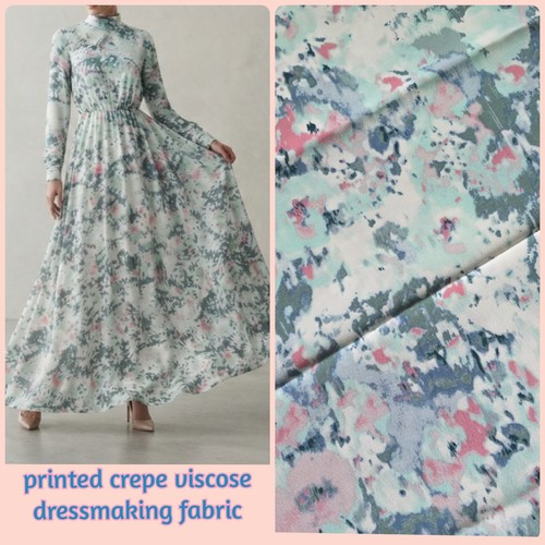 Metres printed crepe - 4,