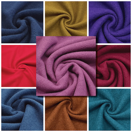 Boiled wool fabric - *, various
