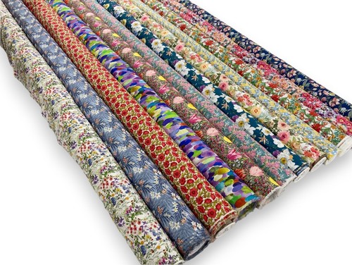 Floral cotton poplin fabric - floral,