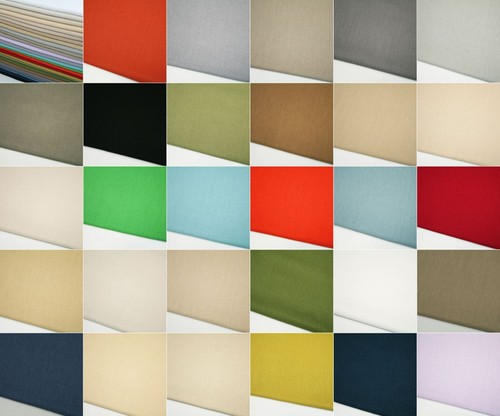 Linen cotton blend plain - cotton,