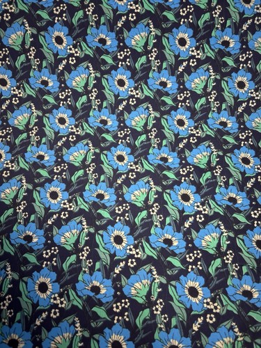 Metres navy floral - metres,