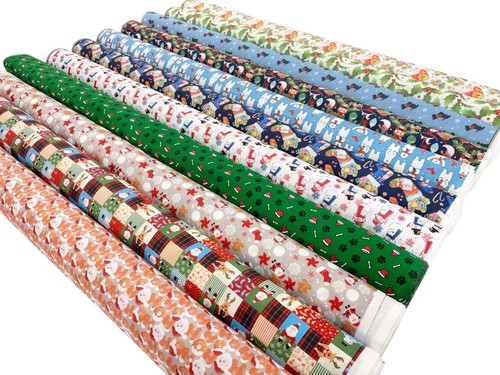 Christmas polycotton fabric - christmas,