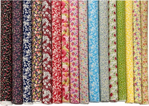 Floral cotton poplin - floral, fabric