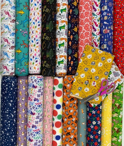 Patterned polycotton fabric - patterned,