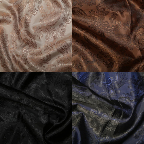 Paisley jacquard dress lining - paisley,